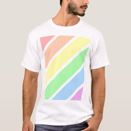 LGBT Soft Pastel Gay Pride Rainbow-kleuren  T-shirt
