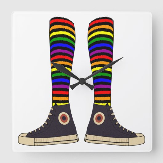 LGBT-Sokken Vierkante Klok (Voorkant)
