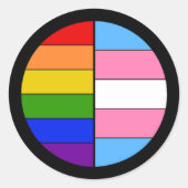 LGBT Solidariteit Sticker (Voorkant)