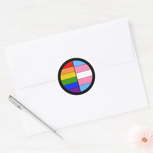 LGBT Solidariteit Sticker (Envelop)
