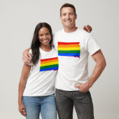 LGBT South Dakota, VS-vlagkaart T-Shirt (Unisex)