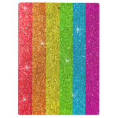 LGBT Sparkly Rainbow Glitter Docenten Classroom Klembord (Achterkant)