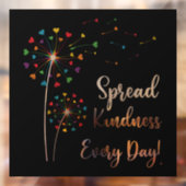 LGBT Spread Kindness Elke dag Raamsticker (Vel 2)