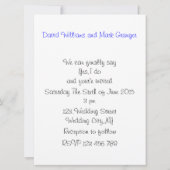 LGBT standbeeld van de Sjabloon voor de uitnodigin Kaart (Achterkant)