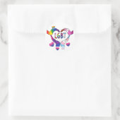 LGBT-Sticker Ronde Sticker (Tas)