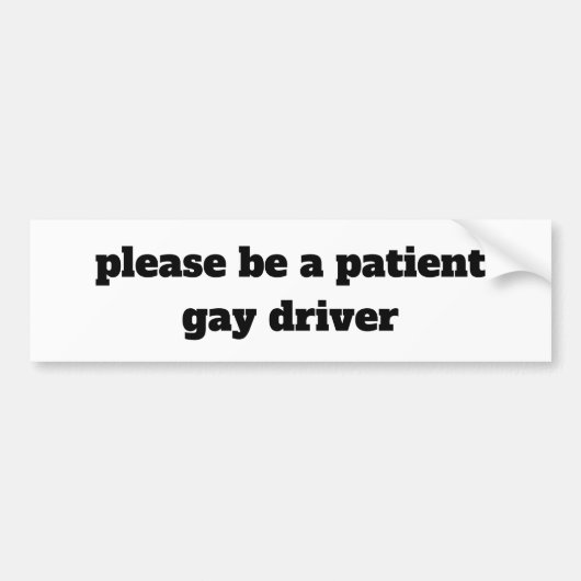 LGBT-sticker voor bestuurders Bumpersticker (Voorkant)
