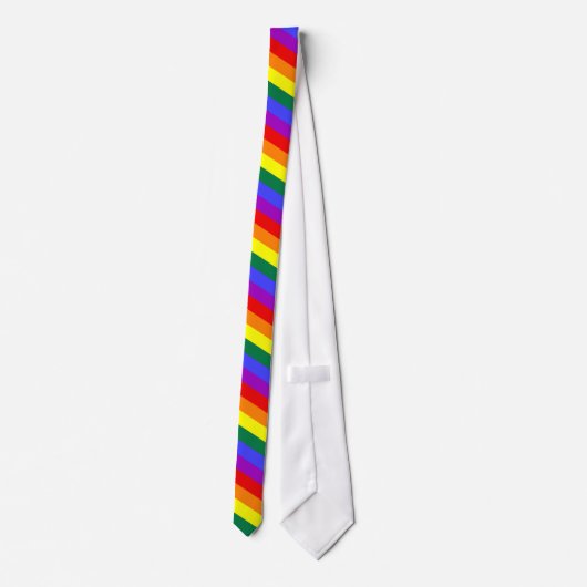 LGBT Striped Stropdas (Achterkant)