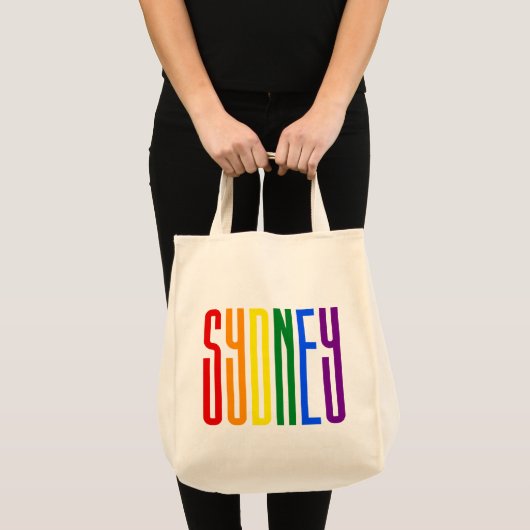 LGBT Sydney Gay Pride Rainbow LGBTQ-ondersteuning Tote Bag (Voorkant (product))