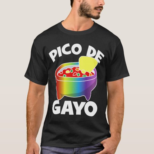 LGBT T-Shirt - Pico de Gayo (Voorkant)
