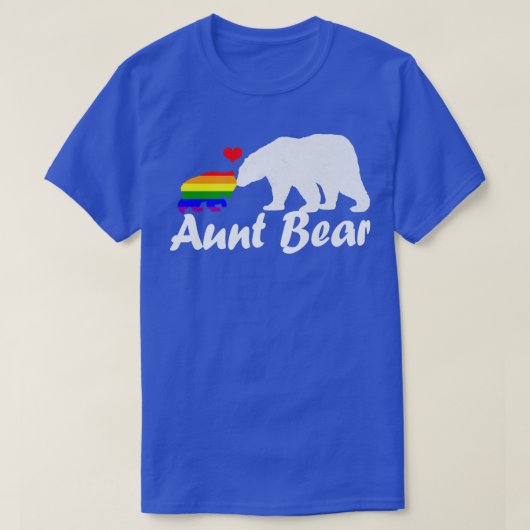 Lgbt Tante Beer Gay Pride Equal Rights Rainbow 357 T-shirt (Design voorkant)