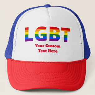LGBT tekst pride vlag regenboog Trucker Pet
