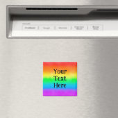 LGBT  tekst | Regenboogvlag Magneet (Insitu (Vaatwasser))