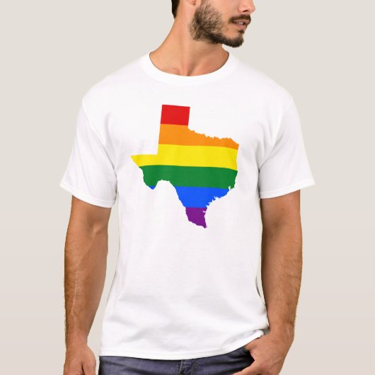 LGBT Texas, VS-staatskaart T-Shirt (Voorkant)