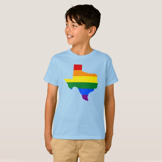 LGBT Texas, VS-staatskaart T-Shirt (Voorkant volledig)