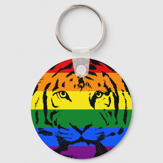 LGBT Tijger Sleutelhanger (Voorkant)