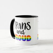 LGBT Trans and Proud Mug Mok (Voorkant links)