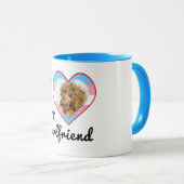 LGBT Trans Pride Aangepaste Foto Ik hou van mijn V Mok (Voorkant rechts)