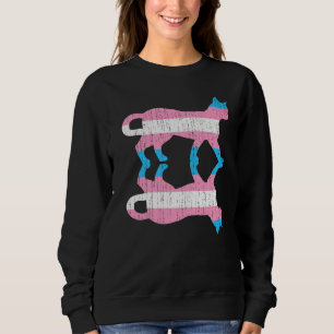 Lgbt Trans Pride Transsexual Flag Animal Cat Trans Trui