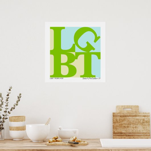 LGBT Tropo Pop Poster (Keuken)
