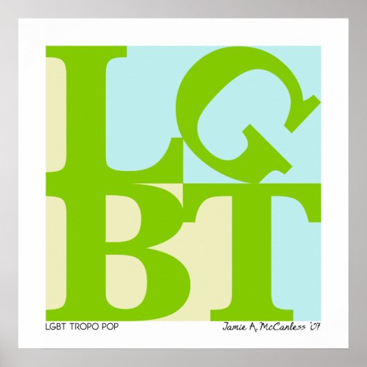 LGBT Tropo Pop Poster (Voorkant)
