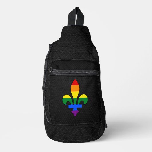 LGBT trots fleur-de-lis  Sling Bag (Voorkant)