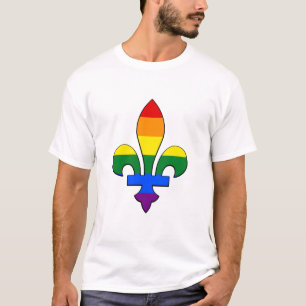 LGBT trots fleur-de-lis T-shirt