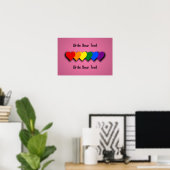 LGBT trots harten Poster (Thuiskantoor)