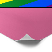 LGBT trots hartposter Poster (Hoek)