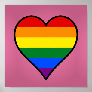 LGBT trots hartposter Poster