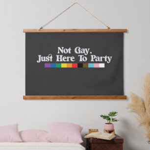 LGBT trots niet homo gewoon hier om feest te viere Hangend Wandkleed