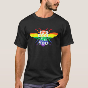 Lgbt trots op haar kool om u te worden als vooraan t-shirt