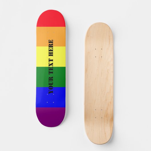 LGBT-trots Persoonlijk Skateboard (Voorkant)