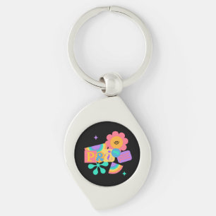 LGBT+ trots. Regenboog liefde. Zonnebloem liefde. Sleutelhanger
