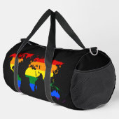 LGBT trots wereldkaart Plunjezak (Rechterhoek)