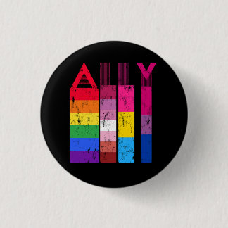 LGBT Trotse Ally Gay Lesbisch Biseksueel Trans Pri Ronde Button 3,2 Cm
