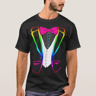 LGBT Tuxedo Costume Party Tux T-shirt