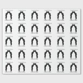 LGBT Twee Mannen Zoenend Silhouet Cadeauverpakking Cadeaupapier (Vlak)