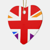 LGBT UK KERAMISCH ORNAMENT (Links)