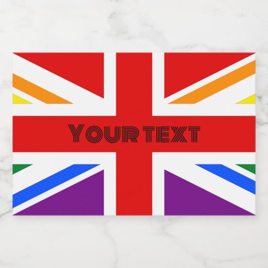 LGBT UK SPARKLING WIJNETIKET (Enkel label)