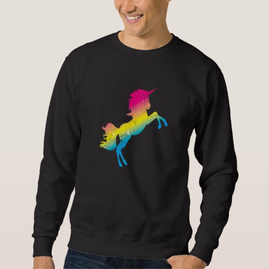 Lgbt Unicorn Pansexuality Flag Queer Pan Pride Pan Trui (Voorkant)
