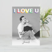 LGBT Valentijnsdag Holiday Kaart (Staand voorkant)