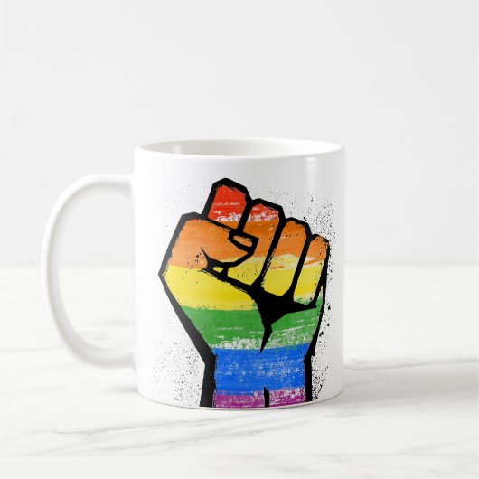 LGBT Verzet Vuist Koffiemok (Links)
