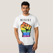 LGBT Verzet Vuist T-shirt (Voorkant volledig)