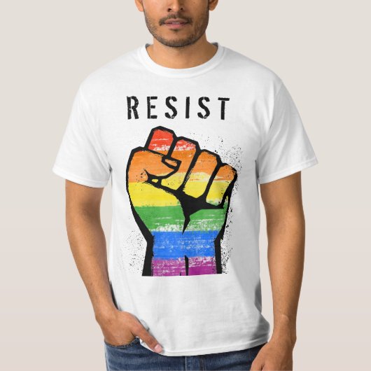 LGBT Verzet Vuist T-shirt (Voorkant)