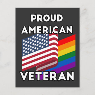 Lgbt Veteranen - Amerikaanse Vlag Flyer