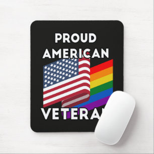Lgbt Veteranen - Amerikaanse Vlag Muismat