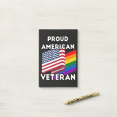 Lgbt Veteranen - Amerikaanse Vlag Post-it® Notes (Op bureau)