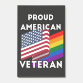 Lgbt Veteranen - Amerikaanse Vlag Post-it® Notes (Voorkant)