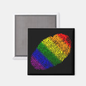 LGBT-vingerafdruk Magneet (Voorkant / Achterkant)