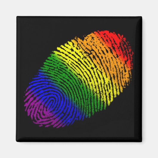 LGBT-vingerafdruk Magneet (Voorkant)